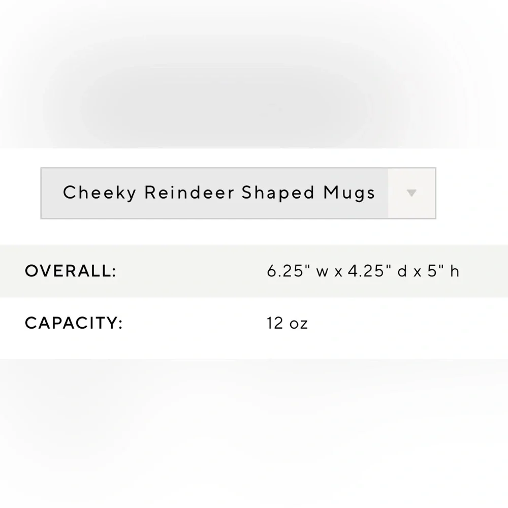 NWT Pottery Barn Cheeky Reindeer Mug